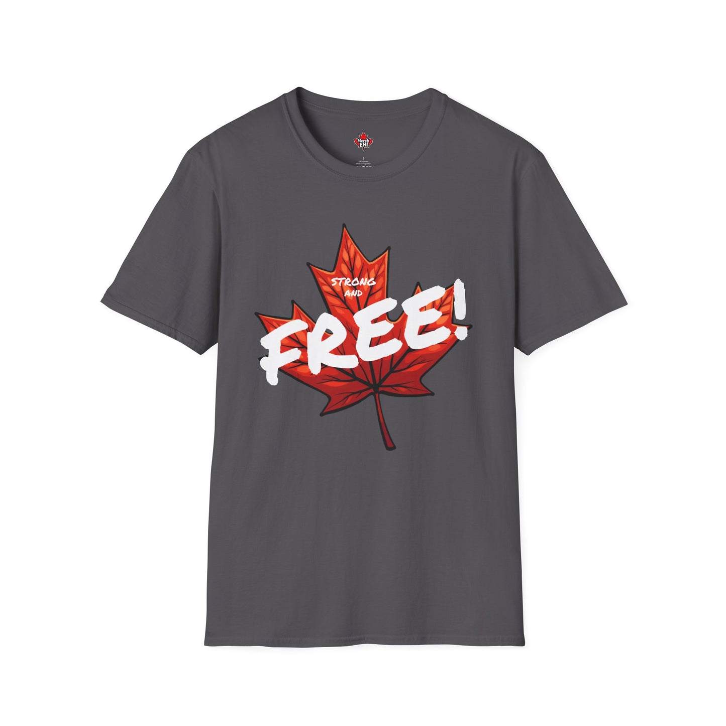 Strong & Free Maple Leaf Unisex Softstyle T-Shirt