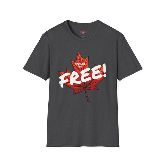 Strong & Free Maple Leaf Unisex Softstyle T-Shirt